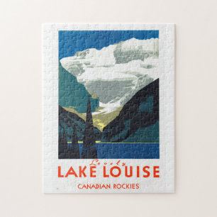 Lake Louise Kanadische Rocky Mountains ~ Vintage R Puzzle