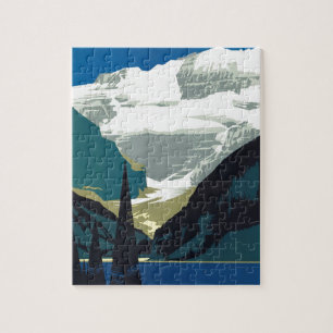 Lake- Louisekanadier Rockies Kanada Puzzle