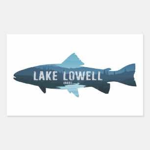 Lake Lowell Idaho Fish Rechteckiger Aufkleber