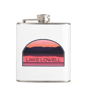 Lake Lowell Idaho Red Sunrise Flachmann