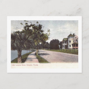 Lake Lucerne Dr., Orlando, Florida Vintage Postkarte