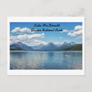 Lake Macdonald, Glacier National Park Postkarte