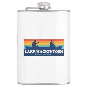 Lake Mackintosh North Carolina Canoe Flachmann