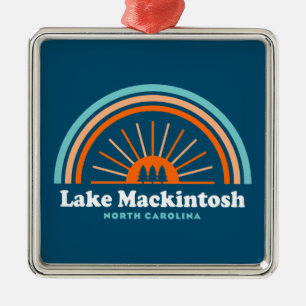 Lake Mackintosh North Carolina Rainbow Ornament Aus Metall