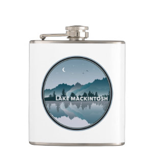 Lake Mackintosh North Carolina Reflektion Flachmann