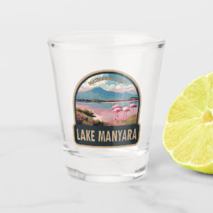 Lake Manyara Nationalpark Tansania Vintag Reisen Schnapsglas