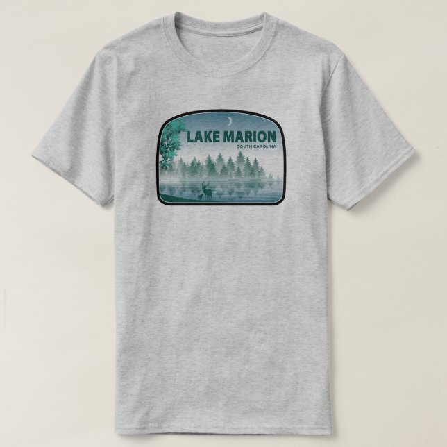 Lake Marion South Carolina Deer T-Shirt (Design vorne)