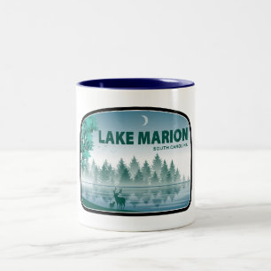 Lake Marion South Carolina Deer Zweifarbige Tasse