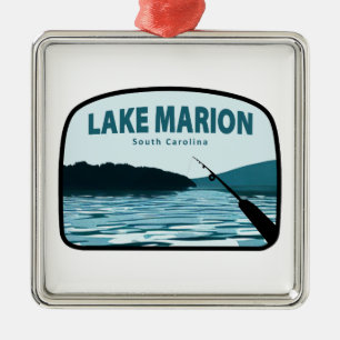 Lake Marion South Carolina Fangross Ornament Aus Metall
