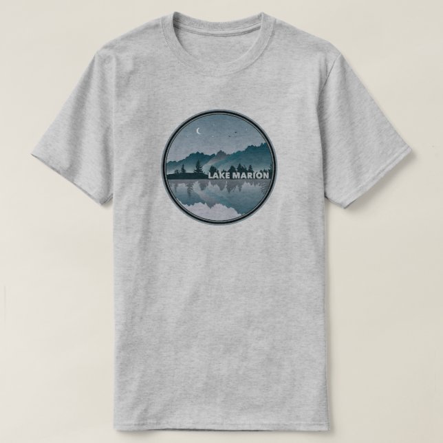 Lake Marion South Carolina Reflektion T-Shirt (Design vorne)