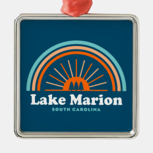 Lake Marion South Carolina Regenbogen Ornament Aus Metall