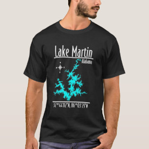 Lake Martin Alabama Nautical-Koordinaten-Shirt T-Shirt