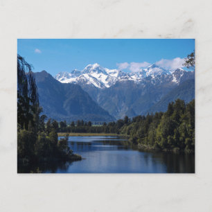 Lake Matheson & Mt Cook, Neuseeland - Postkarte