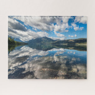 Lake McDonald Glacier Park .Weihnachtsgrüße Puzzle