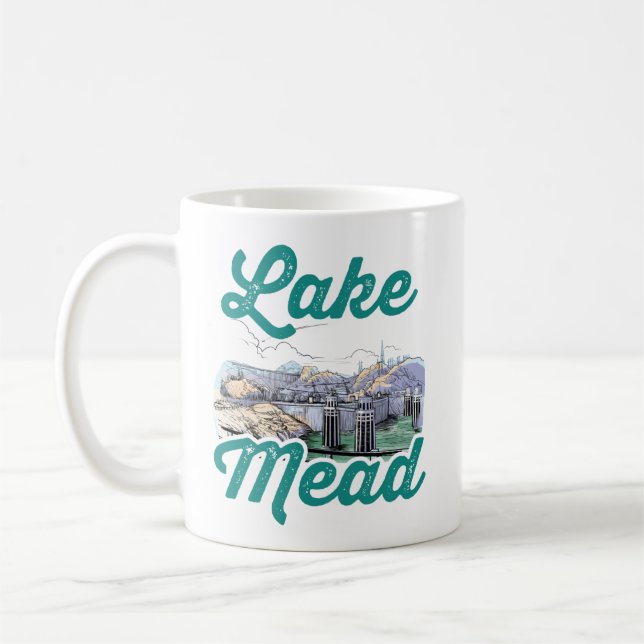 Lake Mead Souvenir Hoover Dam Kaffeetasse (Links)
