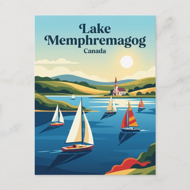 Lake Memphremagog Kanada Postkarte (Vorderseite)