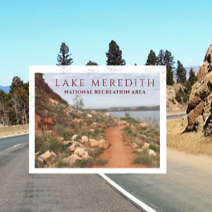 Lake Meredith von Turkey Creek Trail, Texas Postkarte