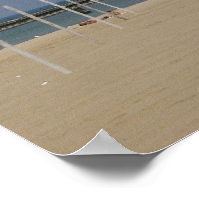 Lake MIchigan Beacon Light Poster (Ecke)
