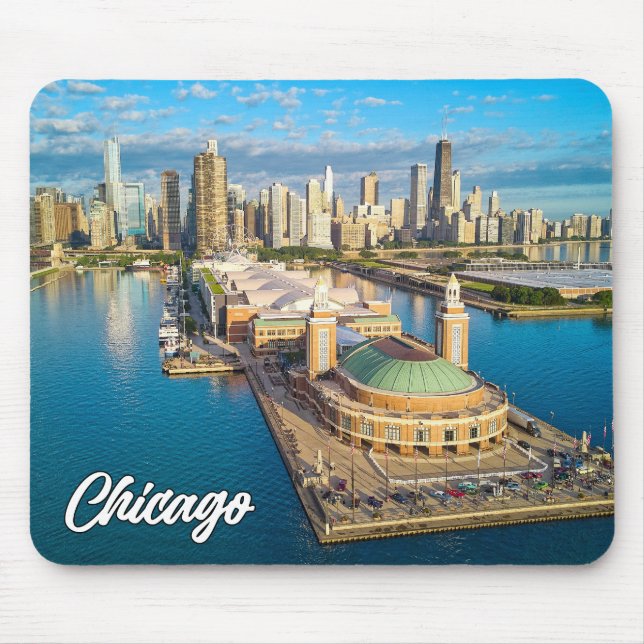 Lake Michigan, Chicago, Illinois, USA Mousepad (Vorne)