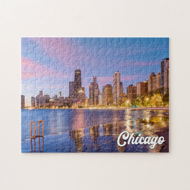 Lake Michigan, Chicago, Illinois, USA Puzzle (Horizontal)