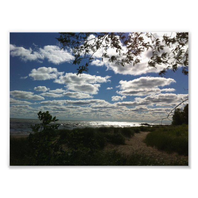 Lake Michigan Dramatic Pic Fotodruck (Vorne)