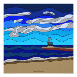 Lake Michigan - Foto Print 24"x24"