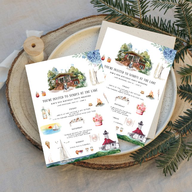 Lake Michigan | Geburtstagswoche Einladung (Von Creator hochgeladen)