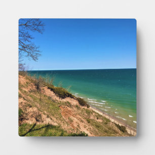 Lake Michigan, Port Washington, Wisconsin Fotoplatte