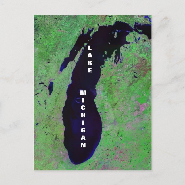 Lake Michigan Postkarte (Vorderseite)