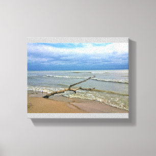 Lake Michigan, Sheboygan, Wisconsin Leinwanddruck