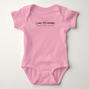 Lake Michigan - Spaß Baby Strampler