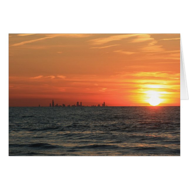 Lake Michigan Sunset 1 (Vorderseite (Horizontal))