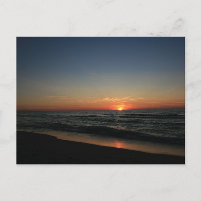 Lake Michigan Sunset 2 Postkarte (Vorderseite)