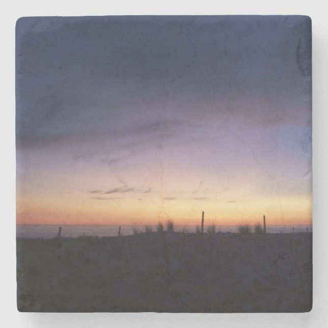 Lake Michigan Sunset Steinuntersetzer (Vorderseite)