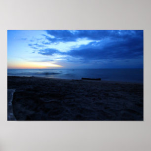 Lake Michigan Sunset, Van Buren Staat Park, MI Poster