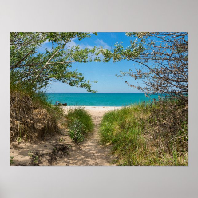 Lake Michigan Tranquility Poster (Vorne)