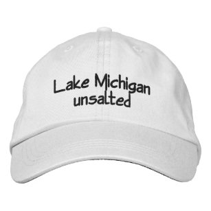Lake Michigan - ungesalzen Bestickte Baseballkappe