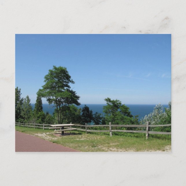 Lake Michigan von Arcadia MI Postkarte (Vorderseite)