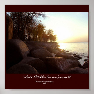 "Lake Mille lacs Sunset" Poster