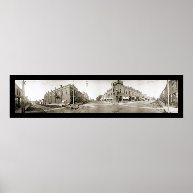 Lake Mills, IA Foto 1908 Poster (Vorne)