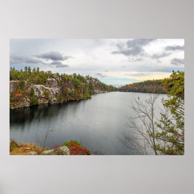 Lake Minnewaska Panorama Poster (Vorne)