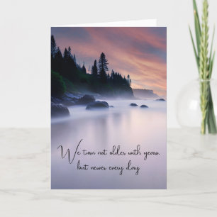 Lake Mist Birthday Karte