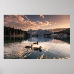 Lake Misurina   Dolomiten, Italien Poster