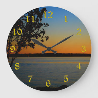 Lake Murray Large Round Wall Clock Große Wanduhr