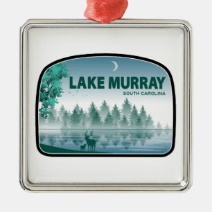 Lake Murray South Carolina Hirsche Ornament Aus Metall