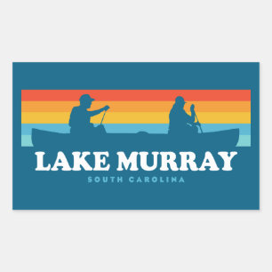 Lake Murray South Carolina Kanu Rechteckiger Aufkleber