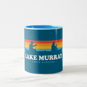 Lake Murray South Carolina Kanu Zweifarbige Tasse