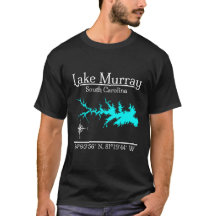 Lake Murray South Carolina Karte Koordinaten Kunst