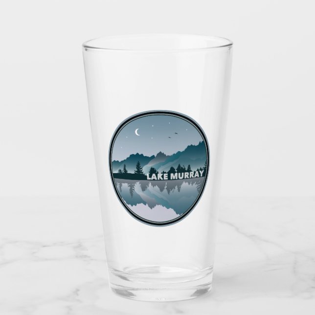 Lake Murray South Carolina Reflexion Glas (Vorderseite)