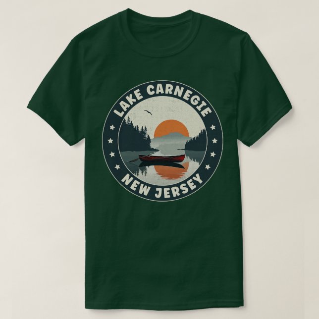 Lake negie New Jersey Sunset T-Shirt (Design vorne)
